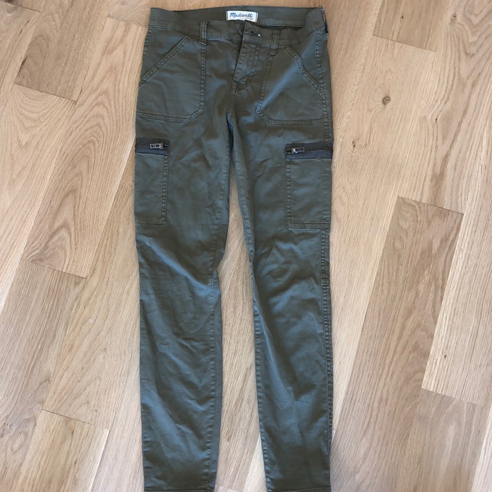 Madewell army green pants
